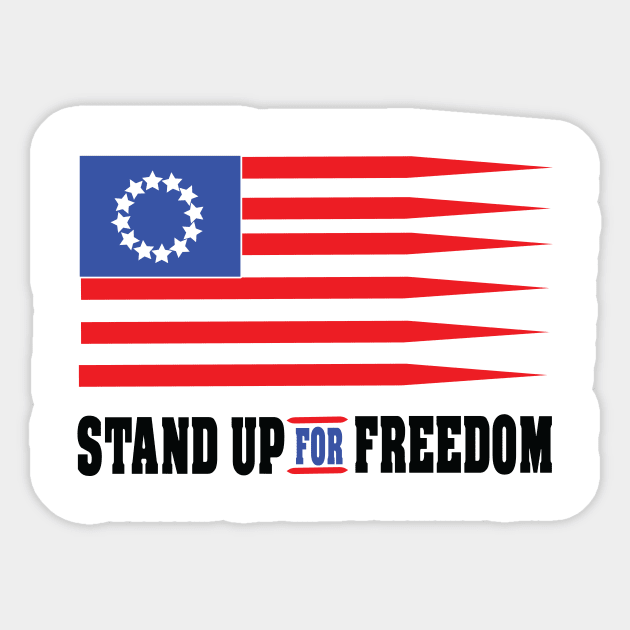 stand uo for freedom Sticker by medo art 1